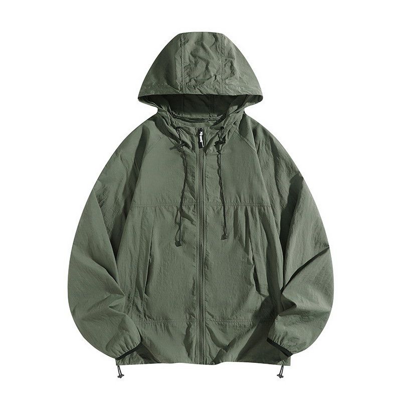 upf50 + chaqueta encapuchada anti-UV 2024 nueva ropa de protección solar para hombres pareja al aire libre MD9107