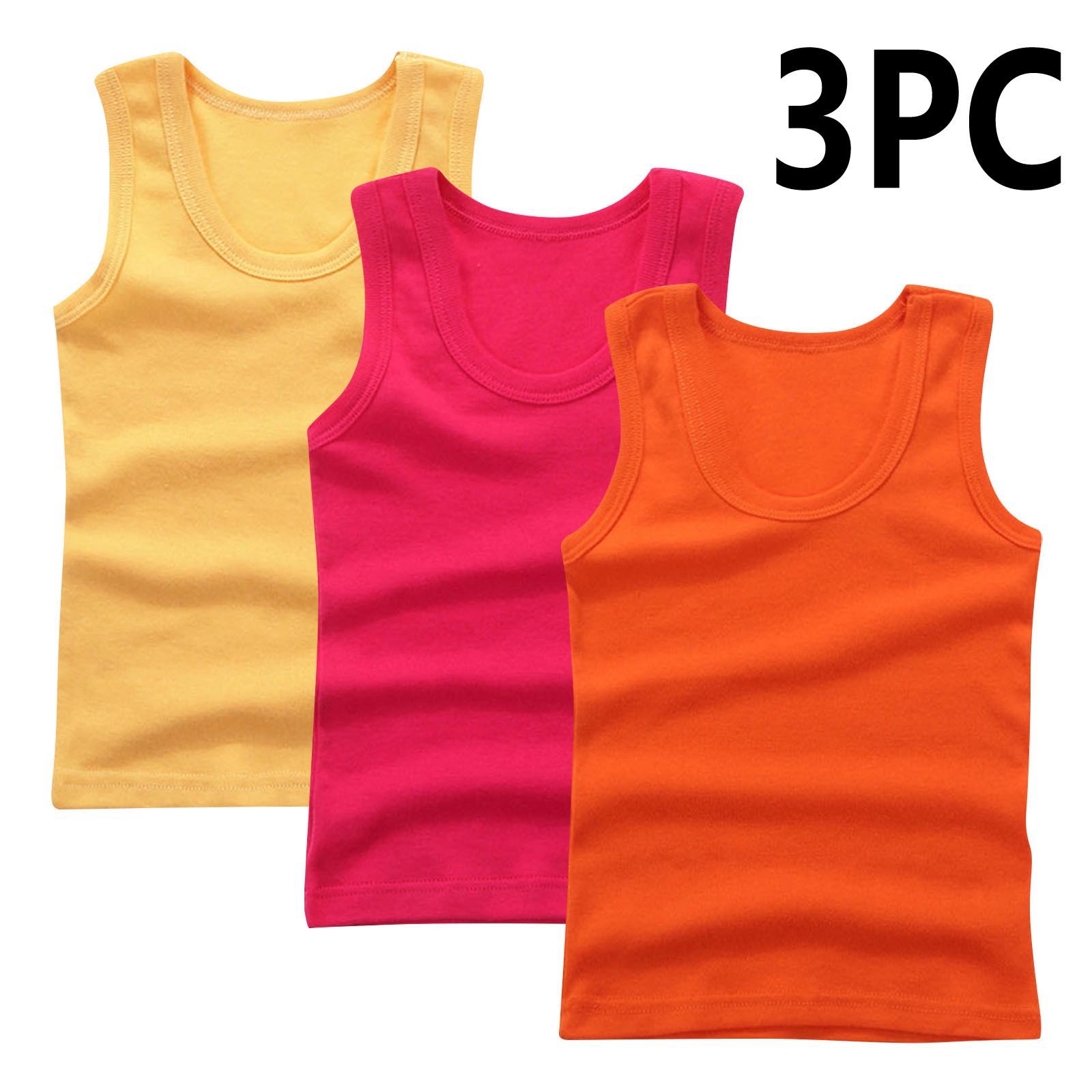 DK tank top-orange+red+yellow
