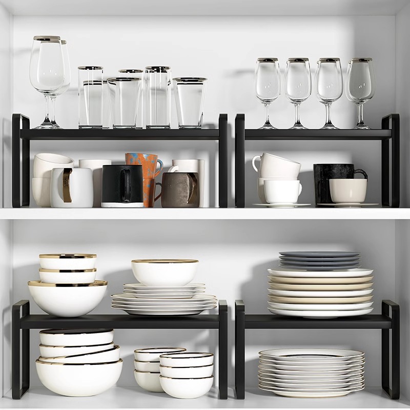 Organizador multinivel para encimera de cocina – para vasos, utensilios, con zona de drenaje