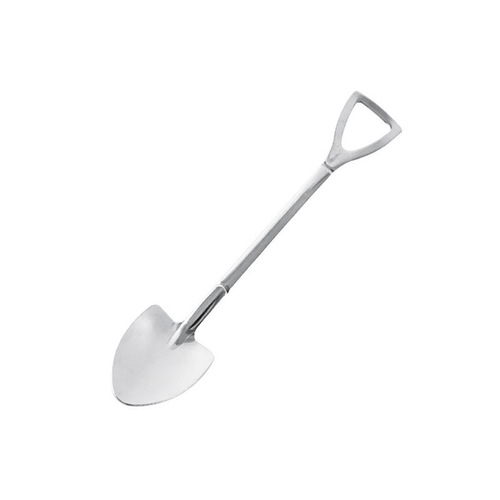 铁锹勺子创意可爱小勺子不锈钢家用吃饭西瓜铁铲勺甜品情侣网红勺