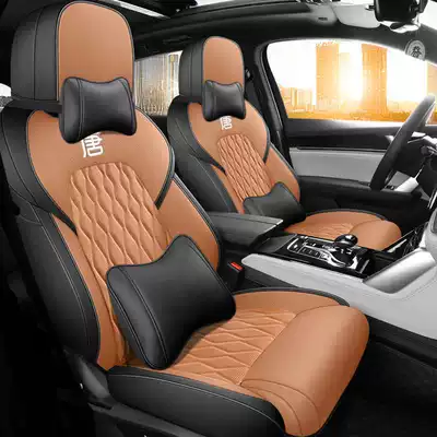 Modelə uyğun (Original) oturacaq örtükləri, Smart Driving Version Tang Dmi/Ev - black-gold-scale-orange-deluxe-edition-five-seats