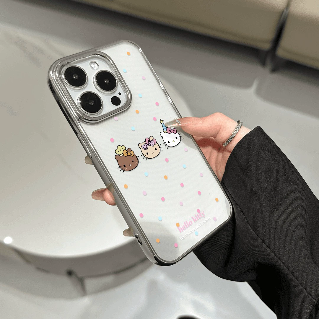 Welmax/ чехол для Apple iPhone 16, милый мультяшный дизайн, прозрачный корпус с яркими персонажами