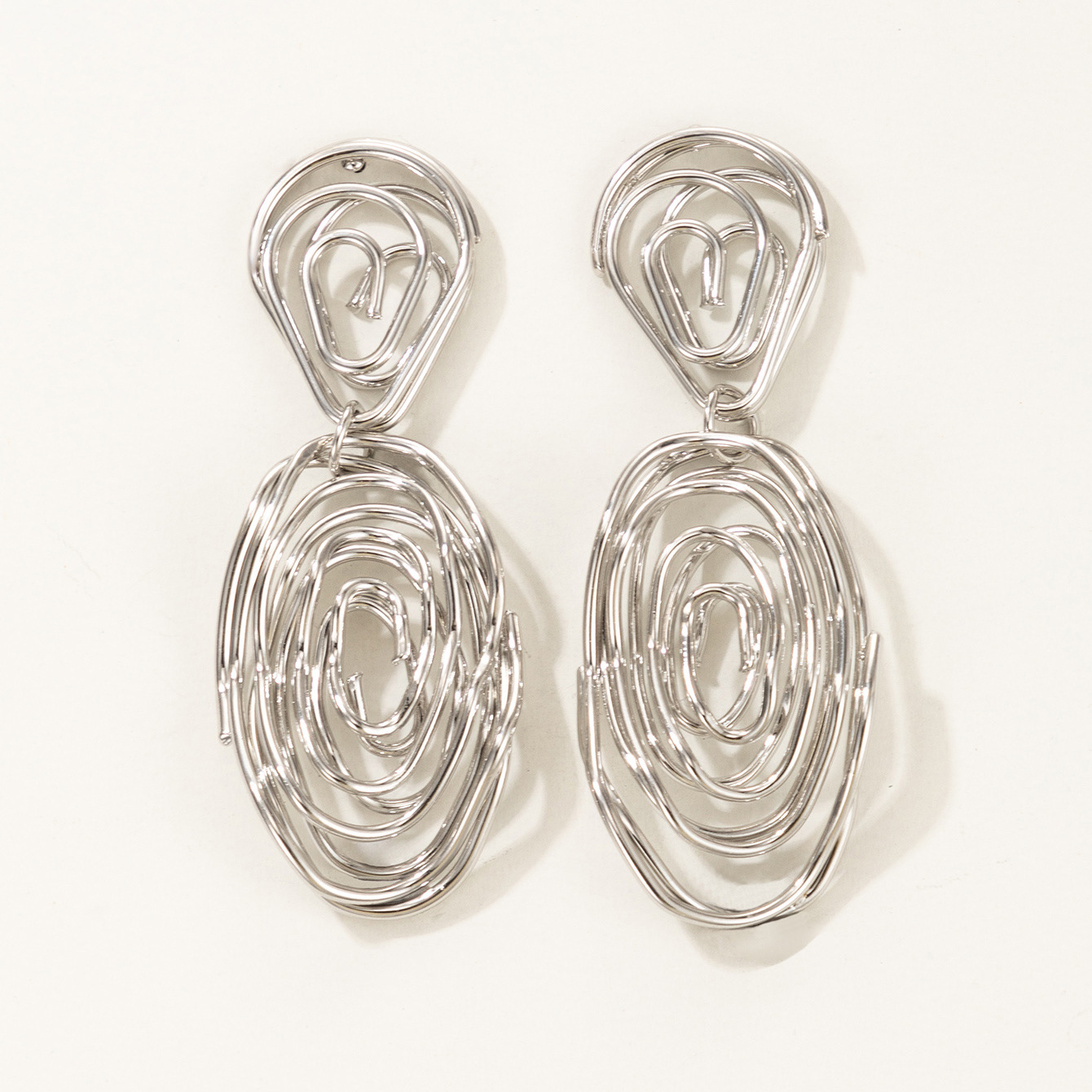 Nihaojewelry wholesale jewelry new fashion multi-layer irregular circle alloy earrings