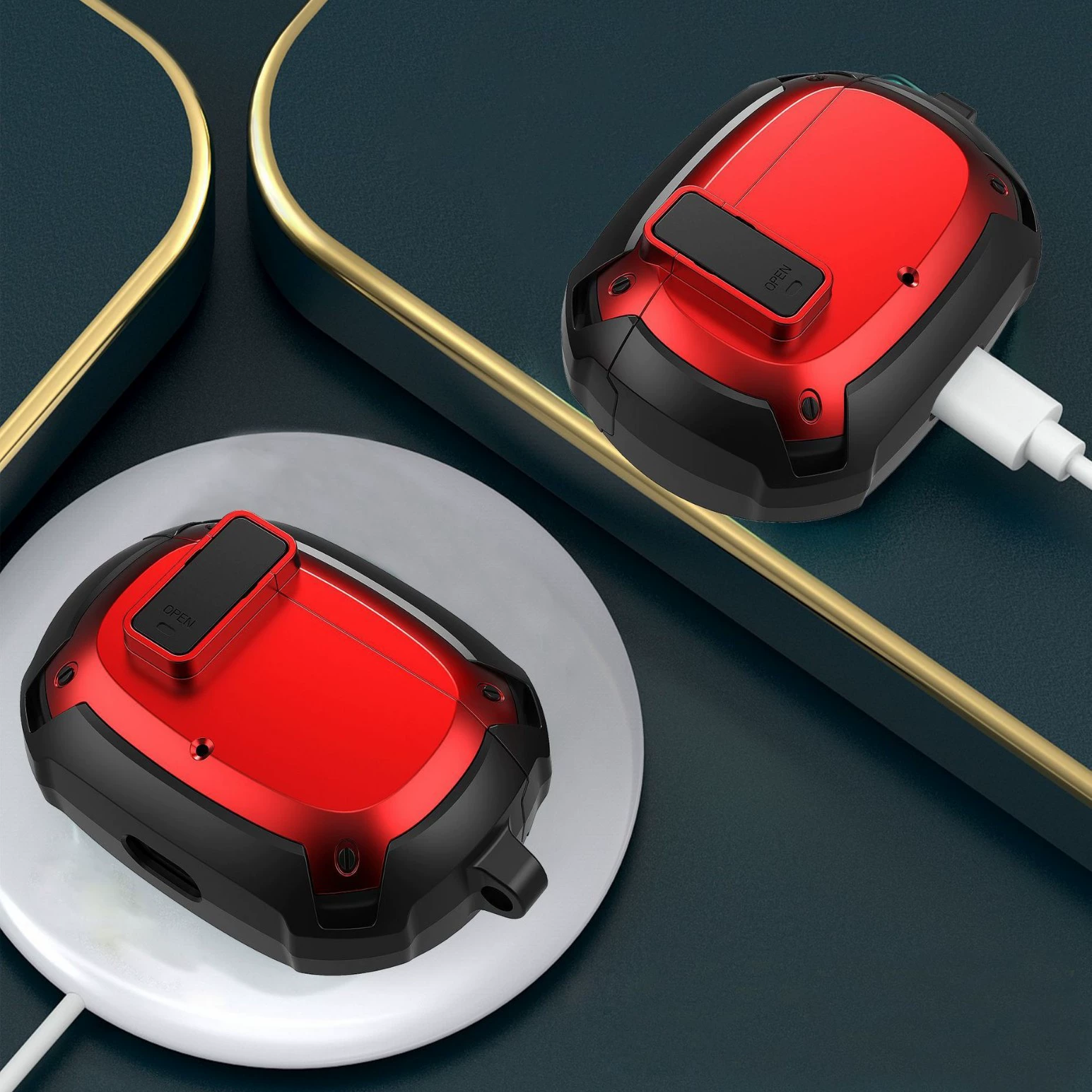 Подходит для Magic Sound 2021, новый защитный чехол Beats, чехол для беспроводных наушников Bluetooth, чехол для наушников в стиле Mecha, новый чехол для наушников с защитой от падения