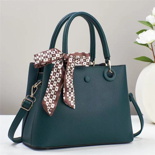Fashionable Lady Handbag  New Korean Version Large Capacity Simple and Versatile Elegant Single Shoulder Silk Scarf Crossbody Bag