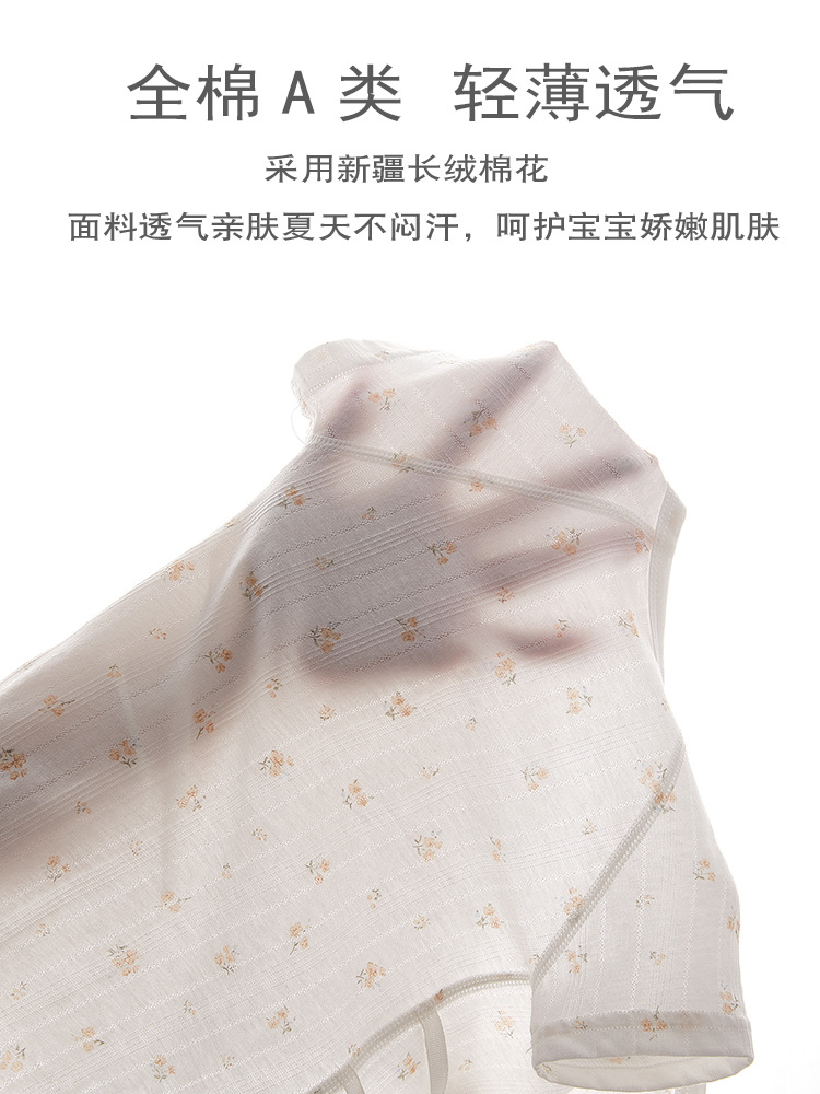 新生婴儿包屁衣夏季薄款短袖三角哈衣宝宝衣服夏天连体衣空调爬服