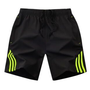 Summer Men's Shorts Quick-drying Five-point Casual Sports Pants for Outer Wear Trendy Loose Large Pants Fork Thin Large Size Shorts