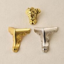 仿古底脚老虎脚木盒礼盒四边护角角码装饰底脚合金脚兽面家脚
