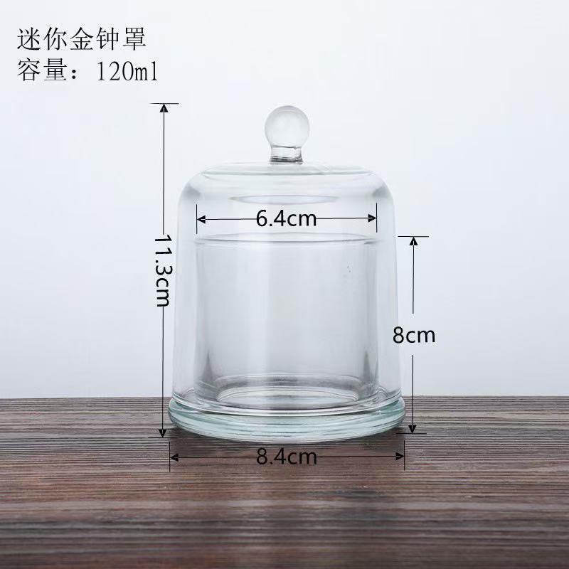 Campanas de oro, cubierta de fragancia de vidrio, candelabros con cubierta, cristal sin fuego, cubierta de vidrio de fragancia de expansión, vidrio decorativo, vidrio de decoración