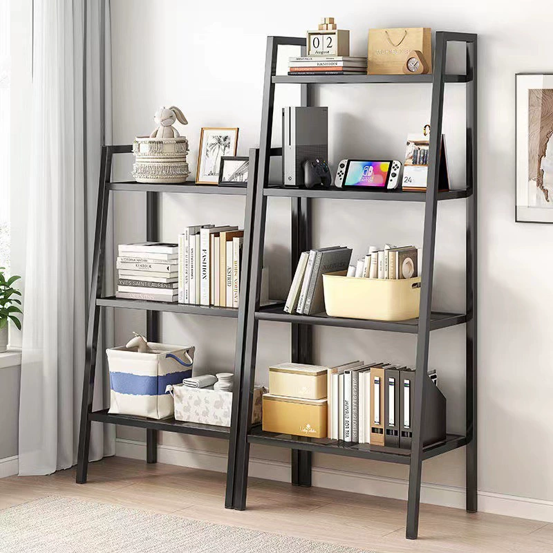 Floor-standing bathroom storage rack trapezoidal storage rack balcony bedroom storage rack dormitory living room multi-layer iron rack