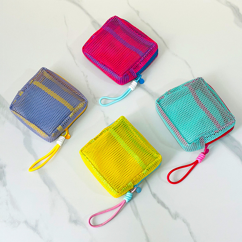 Bolsa de tofu de malla de dopamina superligera de malla de maquillaje bolsa de almacenamiento multipropósito de gran capacidad de comercio exterior transfronterizo