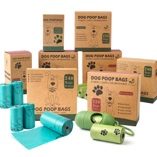 Thickened degradable poop bag cross-border dog poop bag dog poop bag thickened pet garbage bag wholesale