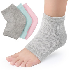 Mesh gel anti-crack sole with heel protection cover for men and women, breathable and sweat-absorbent short socks