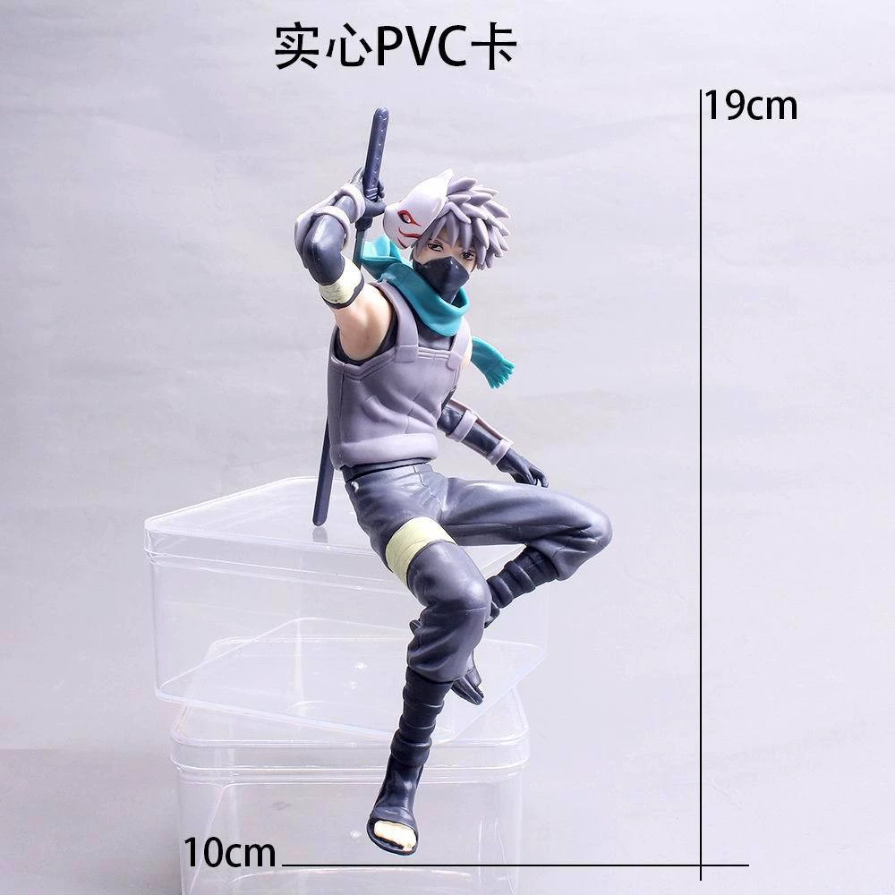 PVC Figure Set (Naruto) — Kakashi, Naruto, Sakura Desktop Ornaments, Multi‑pose Kit