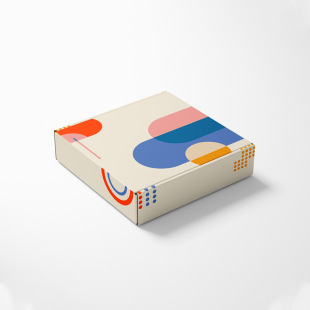 Flying machine box color double-sided printing white corrugated packaging box printed logo flying machine box trade OEM free shipping