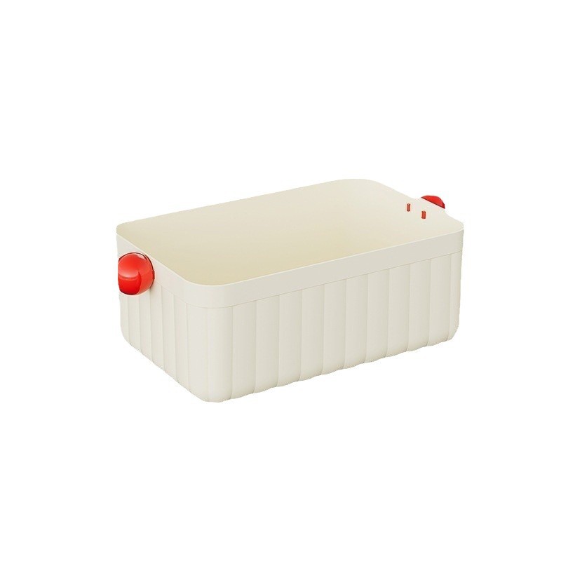 Caja de almacenamiento de escritorio de gran capacidad Caja de ordenamiento de artículos diversos Caja de almacenamiento de escritorio de escritorio de oficina Papelería cesta de almacenamiento Caja de almacenamiento de bolas redondas domésticas