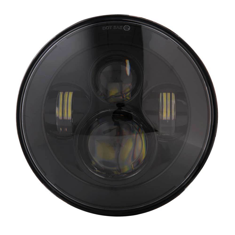 Cross-Border Off-Road 7inch Wrangler Led Headlight Modification Motorcycle Light Angel Eye High and Low Beam Headlight Front Light