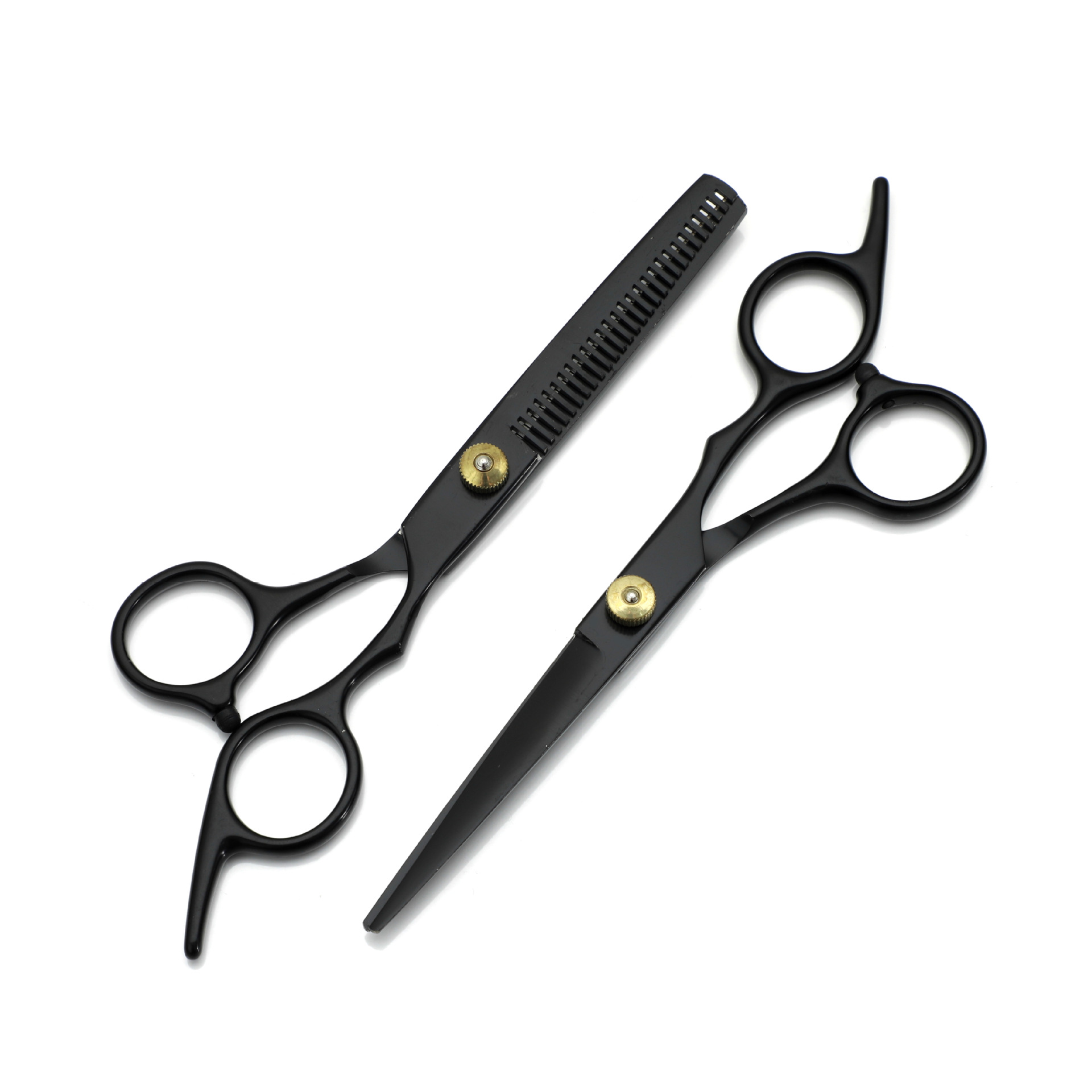 Fabricantes al por mayor de 6 pulgadas Yidar cola inclinada tijeras de corte de pelo negro tijeras de corte de pelo tijeras de dientes planas tijeras de corte de dientes
