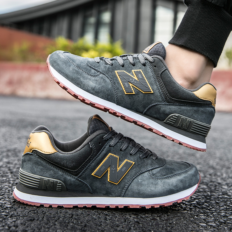 21春秋新百伦酷跑N字鞋男士低帮韩版学生百搭学生夏季网面慢跑鞋