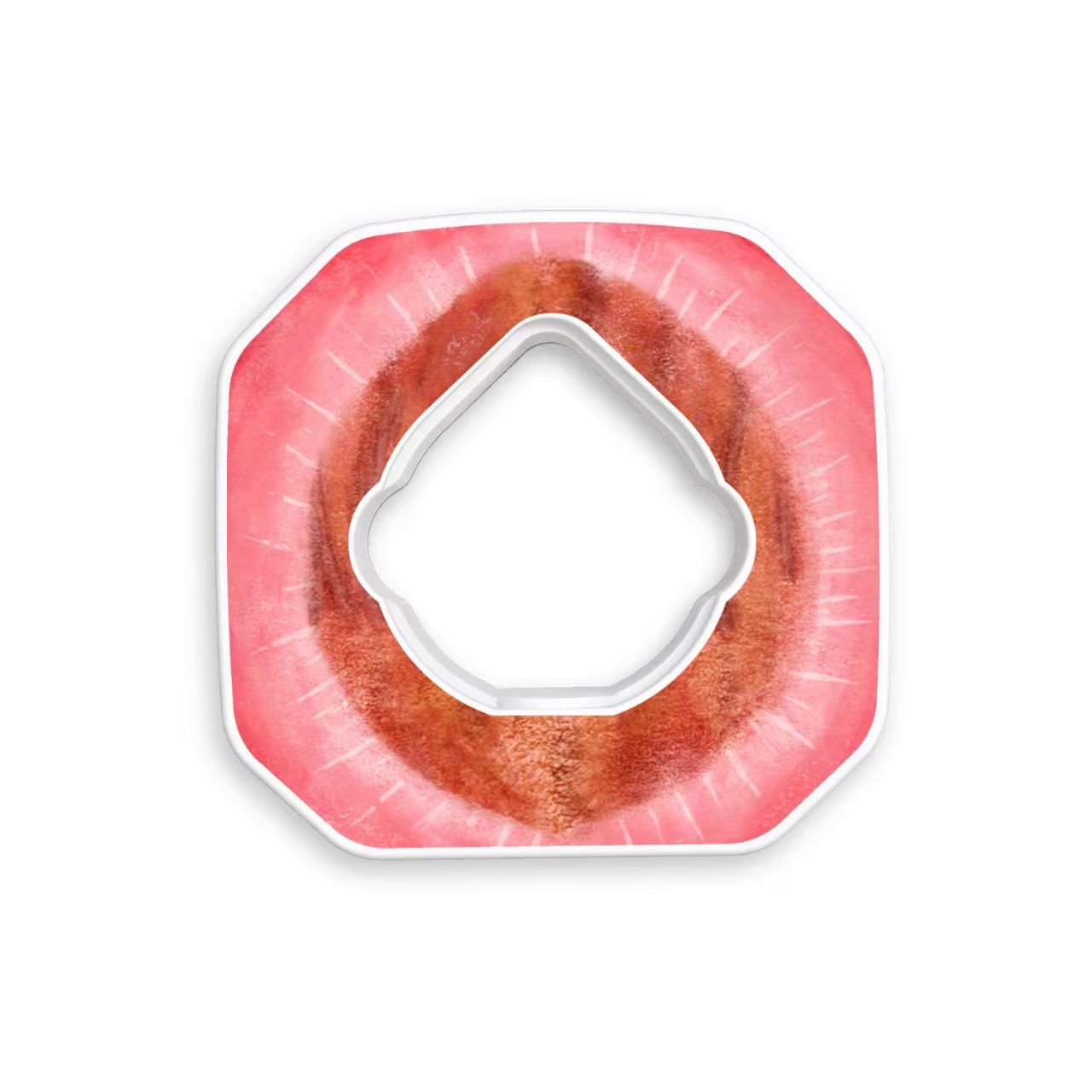 Melocotón blanco (anillo universal cuadrado)