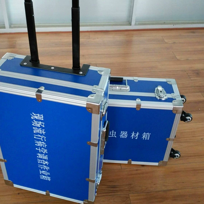 Manufacturer supplies aluminum alloy built-in trolley case, eva shock pad, fragile packaging instrument case processing
