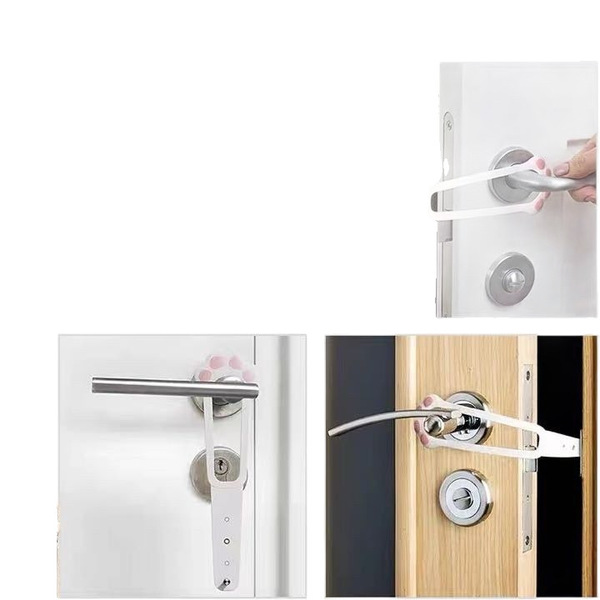 The cat elastic door lock cat that the pet door locks to the door of…