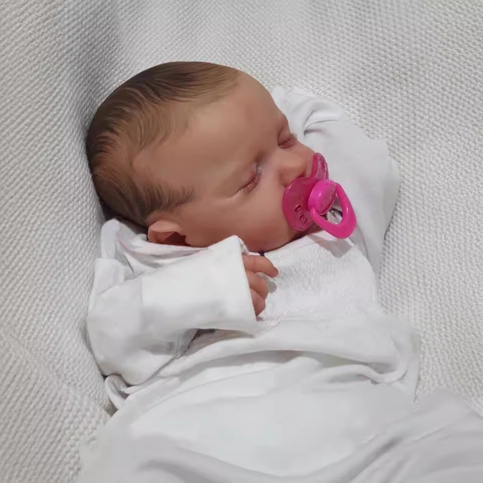 19 pulgadas reborn Doll Loulou simulación bebé reborn Doll suministro de comercio electrónico transfronterizo