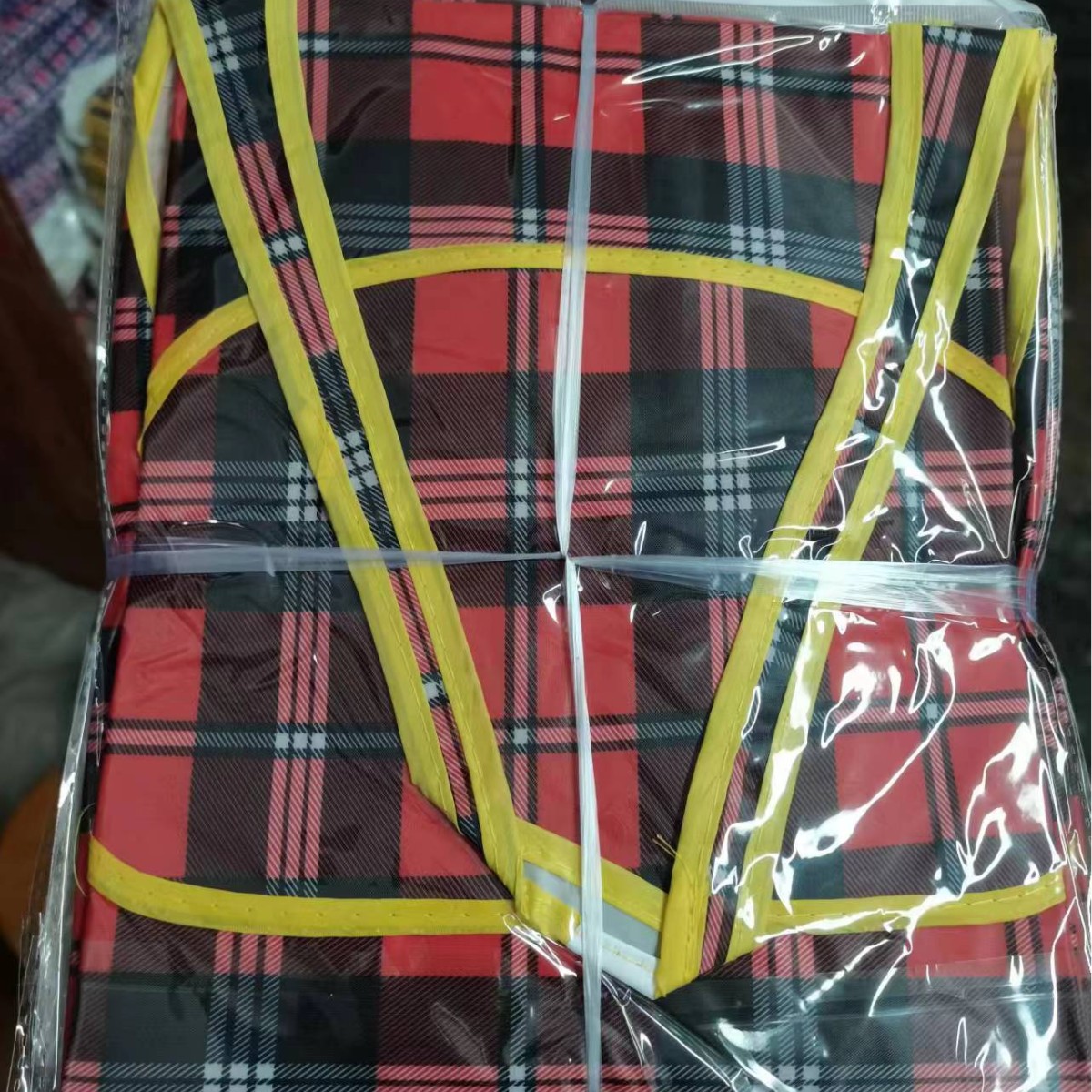 큰 격자 무늬 빨간색