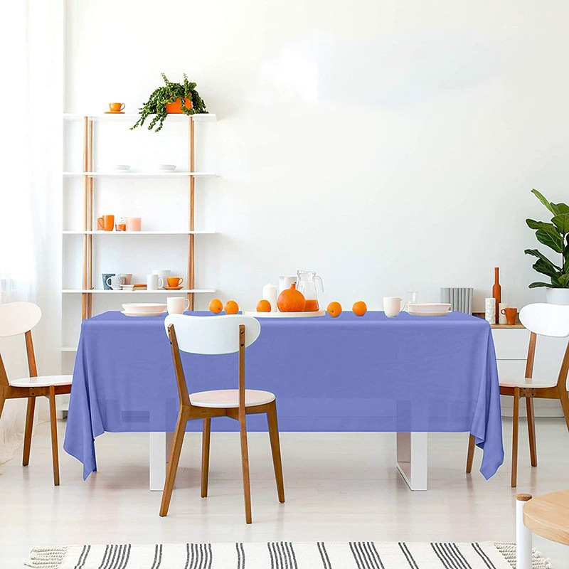 Mantel Desechable de Color Sólido, Mantel de Plástico PE Impermeable y Resistente al Aceite, Engrosado, para Hotel, Hogar, Fiesta, Venta al por Mayor, Mesa de Comedor