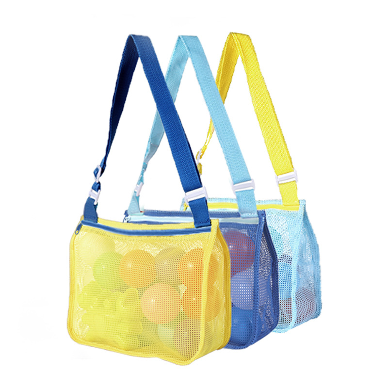 Children's Toy Storage Bag Travel Beach Bag Hollow-out See-through Beach Bag Shoulder Bag Multi-Color Optional