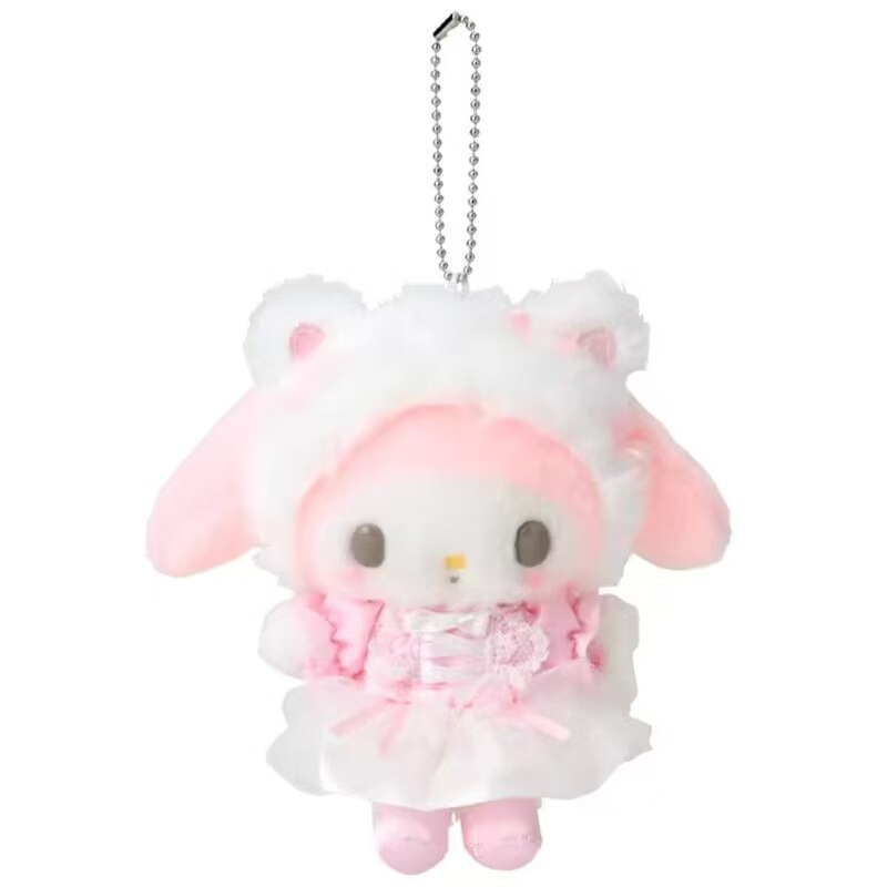 かわいい漫画バレエ服レースリボンメロディー kt ぬいぐるみペンダント京都馬面スカート人形キーホルダー|undefined