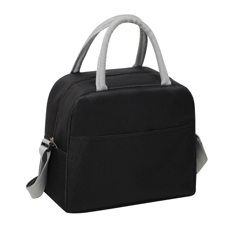 Bolsa de aislamiento de tela simple de Oxford, bolsa de almuerzo portátil de gran capacidad, bolsa de aislamiento de mochila, bolsa de picnic de comida para el trabajo y la escuela.