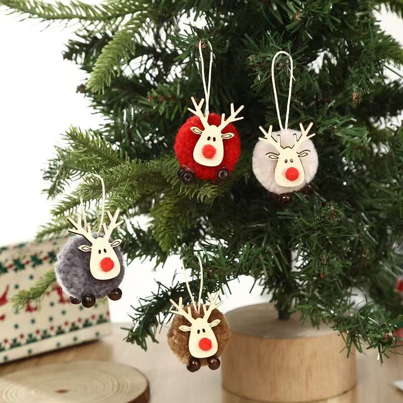 New Christmas Decorations from Churan: Tree Ornaments, Reindeer Pom-Pom Hangings, Creative Reindeer Decorations, Holiday Gifts Wholesale New Christmas Decorations from Churan: Tree Ornaments, Reindeer Pom-Pom Hangings, Creative Reindeer Decorations, Holiday Gifts Wholesale