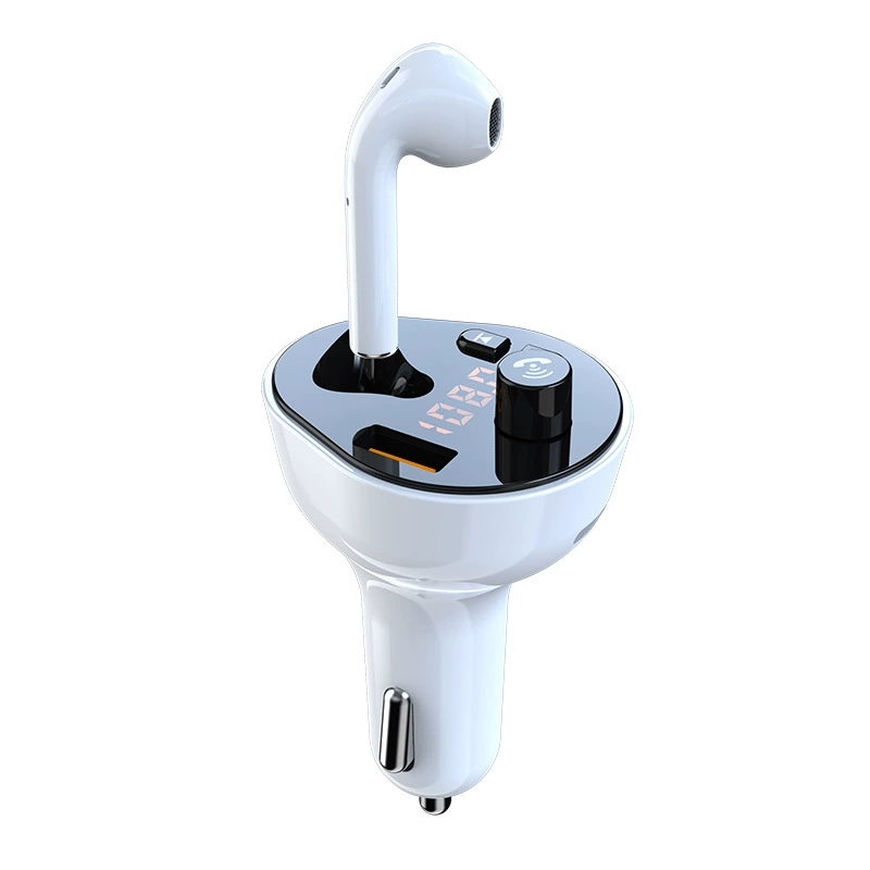 Новая Автомобильная Bluetooth-гарнитура автомобильное зарядное устройство Bluetooth-гарнитура Автомобильная Беспроводная Bluetooth-гарнитура