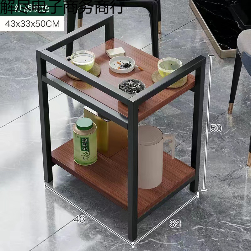 可移动麻将桌旁简约小边几置 麻将桌茶几茶水架棋牌室专用茶桌