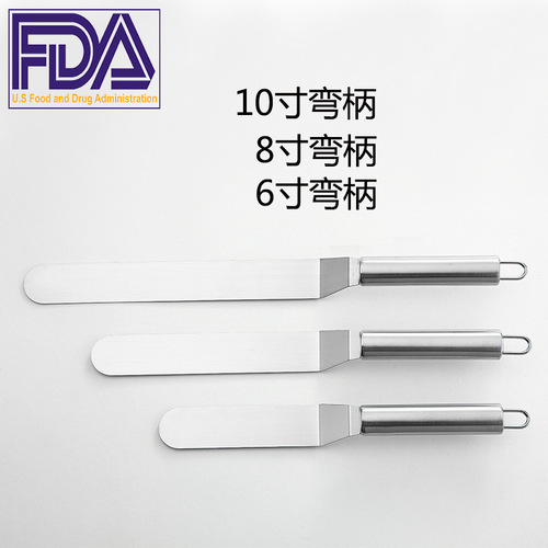 Stainless steel cream cake spatula, butter knife, whisk, kiss knife, bread knife, cake spatula, baking cream spreader