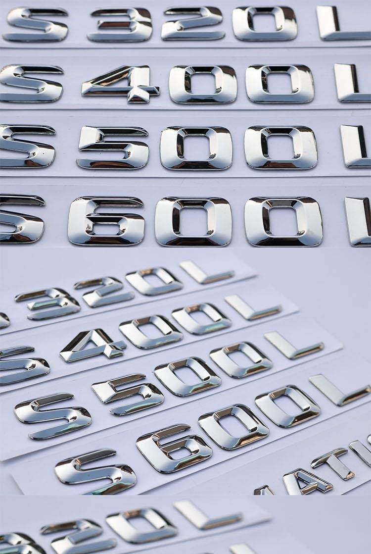 Mercedes-Benz S-Class S320L S350 S400L S500 S450L Modified Car Logo Alphanumeric Rear Tail Logo