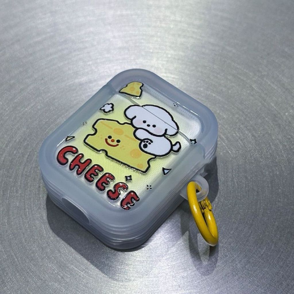 Cheese Puppy es adecuado para Airpodspro2 / 3 / 4 generación Apple Bluetooth auriculares estuche Huaqiang Bei5 generación estuche
