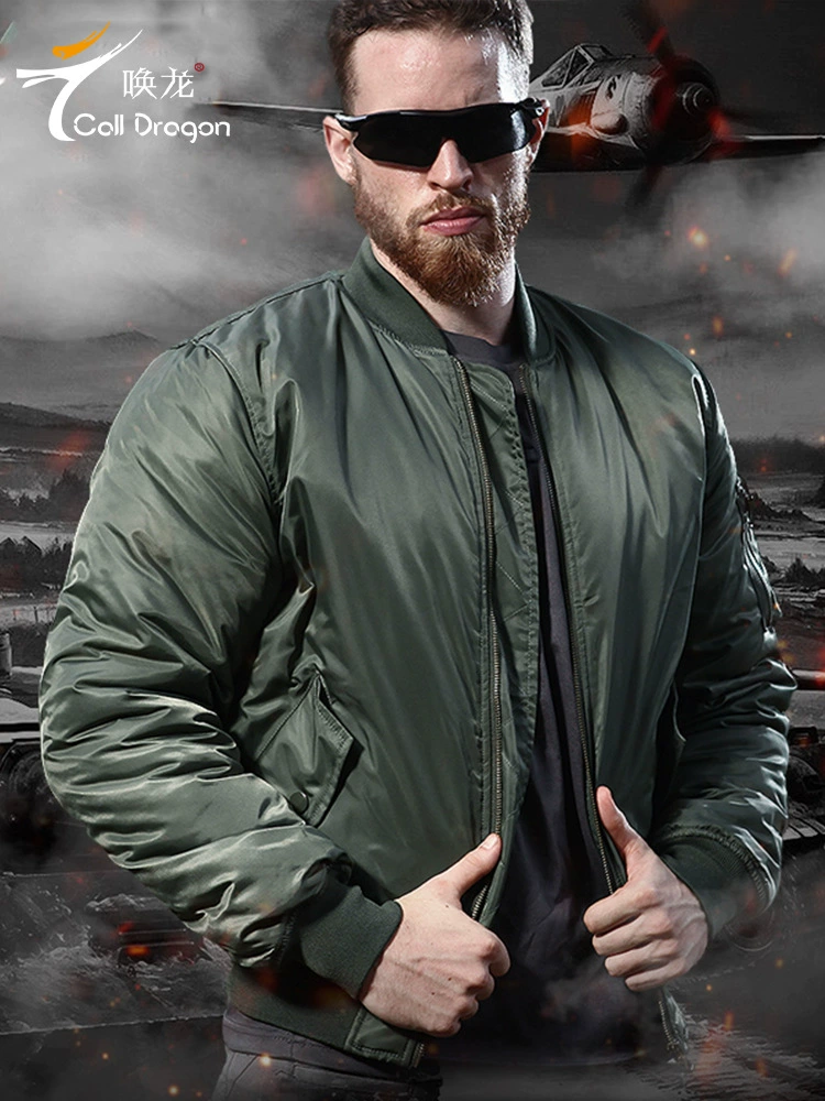 唤龙 Men's travel baseball down jacket, uniform, American style