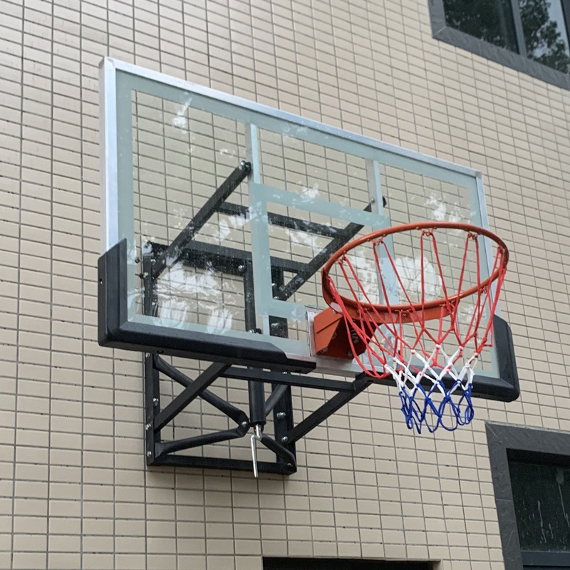 Soporte de baloncesto ajustable - Para instalación en pared interior y exterior