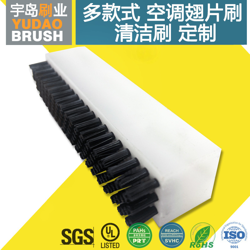 03117 Wooden Handle Brush for Cleaning Hard PBT Nylon Bristles Fin Parts Hair Brush