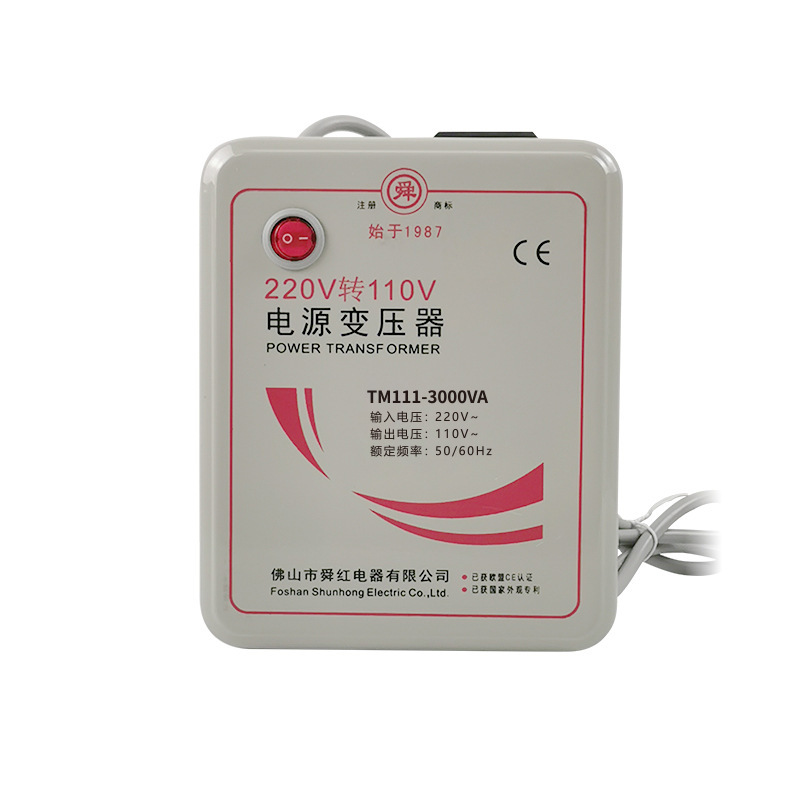 Shun Hong 3000W Transformer 220V to 100V 220-110 Power Supply Voltage Converter TM111-3000VA