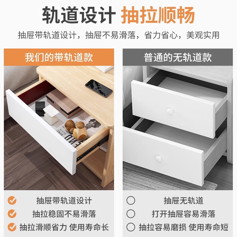 Mesa de cabezal de cama moderna simple dormitorio simple hotel especial pequeño estante junto a la cama armario de almacenamiento casero armario de almacenamiento