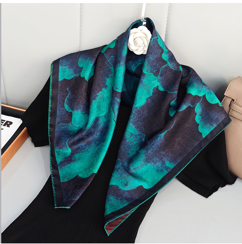 Color Block Pattern Summer Season Women's Gender Ethnic Style Style Women's Ethnic Style Color Block Synthetic Yarn Silk Scarf
