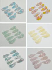 高分子古箏指甲廠家直銷成人兒童考級演奏炫雙面弧古箏指甲