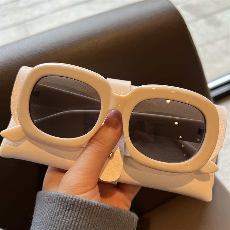 Sunglasses Classification Simple Style Solid Color PC UV400 Protection Square Full Frame Women's Sunglasses