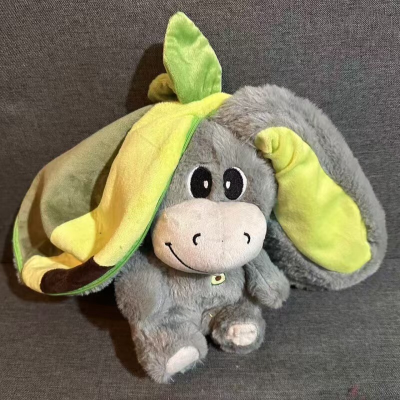 Cross-Border New Product Glowing Breathing Plush Toy Avocado Donkey Fun Stowable and Washable Children's Comfort Doll Cross-Border New Product Glowing Breathing Plush Toy Avocado Donkey Fun Stowable and Washable Children's Comfort Doll