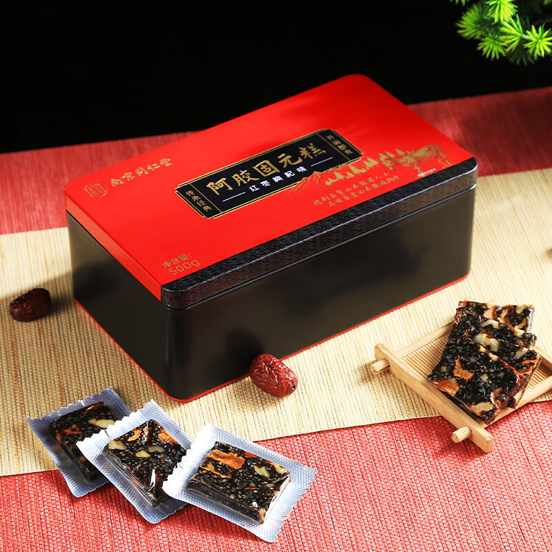 南京銅仁堂楽家老舗ロバ皮ゼラチンケーキロバ皮ゼラチングユアンケーキ510g/箱血液サプリメントポリアすぐに食べられる|undefined
