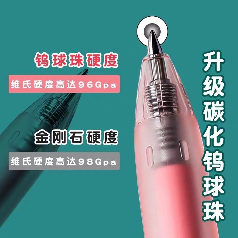 晨光K0601热可擦中性笔小奶棒系列学生晶蓝可擦笔0.5渐变色摩易擦|undefined