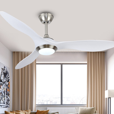 新款北欧隐形吊扇灯餐厅客厅风扇灯家用智能变频电扇灯52寸大风力|ru